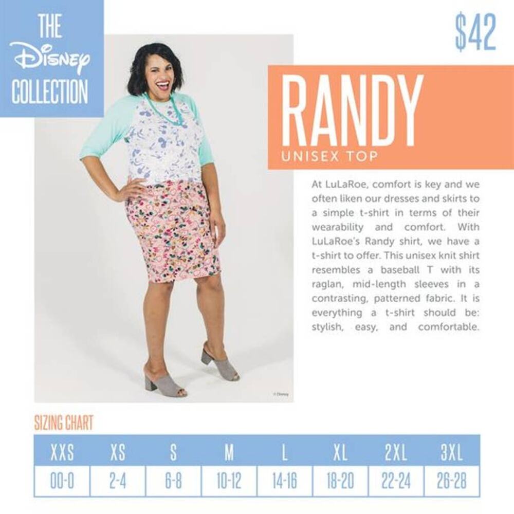 LuLaRoe Disney Minnie Mouse Randy Raglan Baseball Tee - Picture 6 of 6